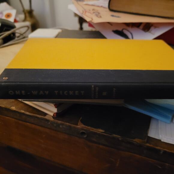 Signed Inscribed Langston Hughes And Illustrator 1st Edition One-Way Ticket By - Picture 3 of 7